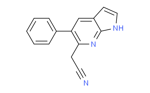 5-Phenyl-1H-pyrrolo[2,3-b]pyridine-6-acetonitrile