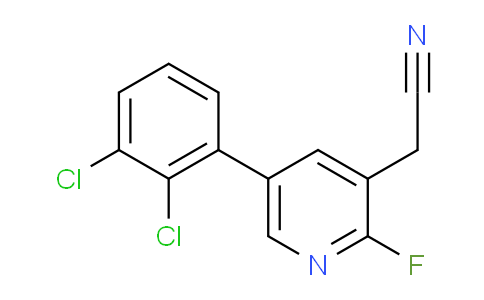 5-(2,3-Dichlorophenyl)-2-fluoropyridine-3-acetonitrile