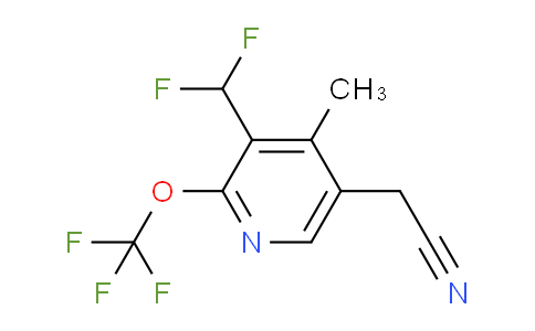 3-(Difluoromethyl)-4-methyl-2-(trifluoromethoxy)pyridine-5-acetonitrile