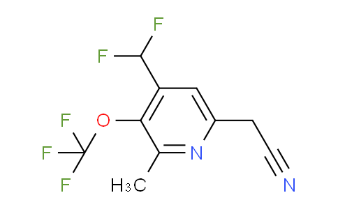 4-(Difluoromethyl)-2-methyl-3-(trifluoromethoxy)pyridine-6-acetonitrile