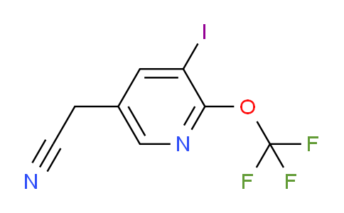 AM98212 | 1804004-93-0 | 3-Iodo-2-(trifluoromethoxy)pyridine-5-acetonitrile