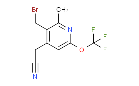 3-(Bromomethyl)-2-methyl-6-(trifluoromethoxy)pyridine-4-acetonitrile