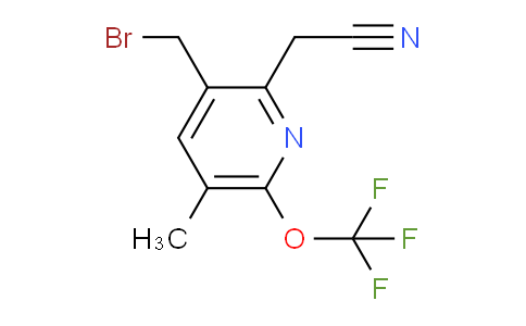 3-(Bromomethyl)-5-methyl-6-(trifluoromethoxy)pyridine-2-acetonitrile