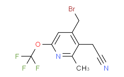4-(Bromomethyl)-2-methyl-6-(trifluoromethoxy)pyridine-3-acetonitrile