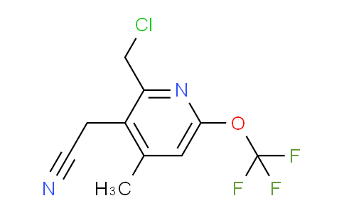 2-(Chloromethyl)-4-methyl-6-(trifluoromethoxy)pyridine-3-acetonitrile