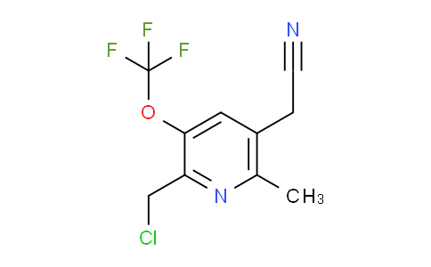 2-(Chloromethyl)-6-methyl-3-(trifluoromethoxy)pyridine-5-acetonitrile