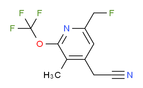 6-(Fluoromethyl)-3-methyl-2-(trifluoromethoxy)pyridine-4-acetonitrile