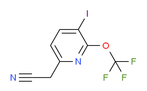 AM98256 | 1806124-19-5 | 3-Iodo-2-(trifluoromethoxy)pyridine-6-acetonitrile