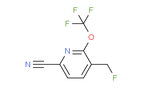 6-Cyano-3-(fluoromethyl)-2-(trifluoromethoxy)pyridine