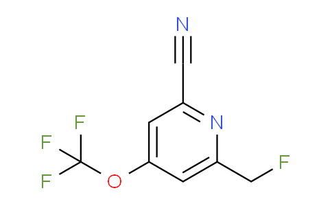 2-Cyano-6-(fluoromethyl)-4-(trifluoromethoxy)pyridine