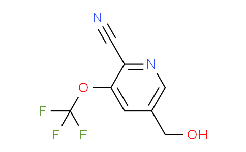2-Cyano-3-(trifluoromethoxy)pyridine-5-methanol
