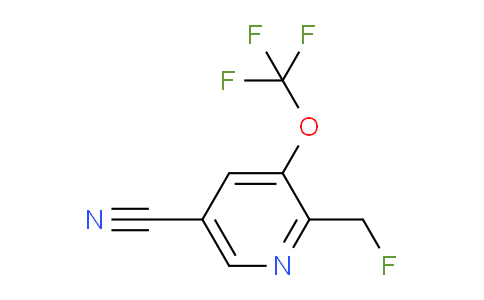 5-Cyano-2-(fluoromethyl)-3-(trifluoromethoxy)pyridine