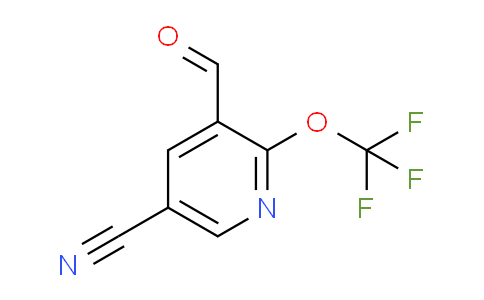 5-Cyano-2-(trifluoromethoxy)pyridine-3-carboxaldehyde