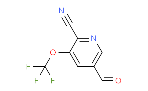 2-Cyano-3-(trifluoromethoxy)pyridine-5-carboxaldehyde
