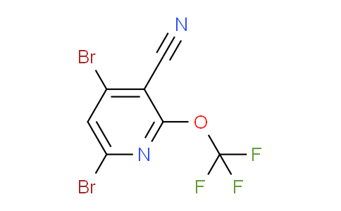 3-Cyano-4,6-dibromo-2-(trifluoromethoxy)pyridine