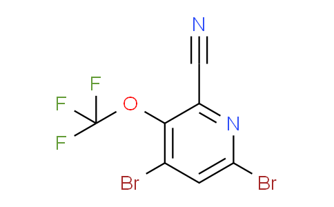 2-Cyano-4,6-dibromo-3-(trifluoromethoxy)pyridine