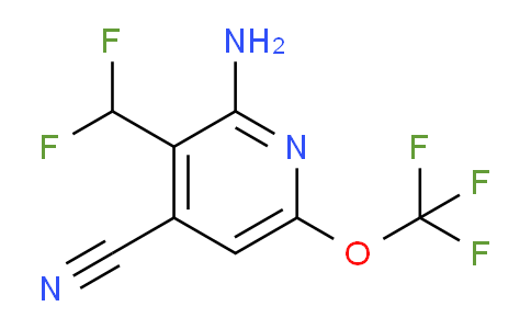 2-Amino-4-cyano-3-(difluoromethyl)-6-(trifluoromethoxy)pyridine