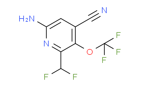 6-Amino-4-cyano-2-(difluoromethyl)-3-(trifluoromethoxy)pyridine