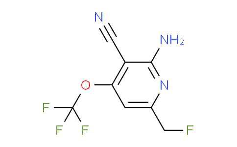 2-Amino-3-cyano-6-(fluoromethyl)-4-(trifluoromethoxy)pyridine