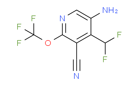 5-Amino-3-cyano-4-(difluoromethyl)-2-(trifluoromethoxy)pyridine