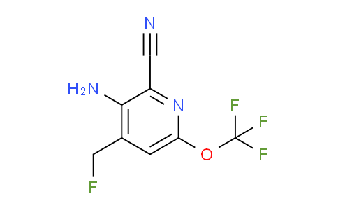 3-Amino-2-cyano-4-(fluoromethyl)-6-(trifluoromethoxy)pyridine
