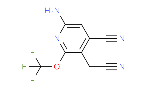 6-Amino-4-cyano-2-(trifluoromethoxy)pyridine-3-acetonitrile