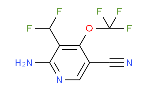 2-Amino-5-cyano-3-(difluoromethyl)-4-(trifluoromethoxy)pyridine