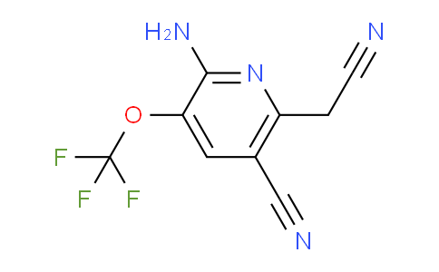 2-Amino-5-cyano-3-(trifluoromethoxy)pyridine-6-acetonitrile