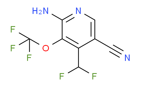 2-Amino-5-cyano-4-(difluoromethyl)-3-(trifluoromethoxy)pyridine