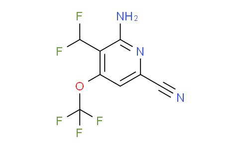 2-Amino-6-cyano-3-(difluoromethyl)-4-(trifluoromethoxy)pyridine