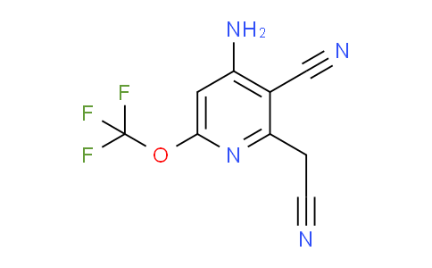 4-Amino-3-cyano-6-(trifluoromethoxy)pyridine-2-acetonitrile
