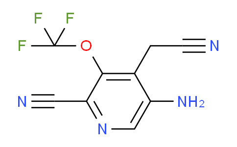 5-Amino-2-cyano-3-(trifluoromethoxy)pyridine-4-acetonitrile