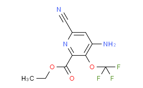 Ethyl 4-amino-6-cyano-3-(trifluoromethoxy)pyridine-2-carboxylate