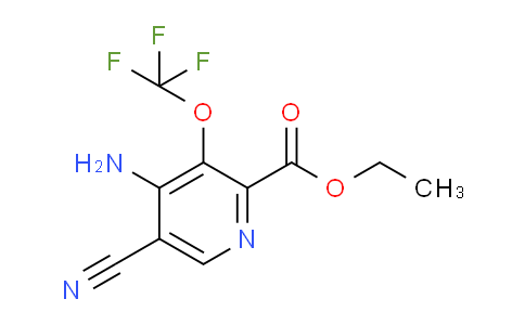 Ethyl 4-amino-5-cyano-3-(trifluoromethoxy)pyridine-2-carboxylate