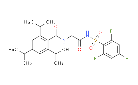 AS21O951 | 2704530-47-0 | 2,4,6-Triisopropyl-N-(2-oxo-2-(2,4,6-trifluorophenyl)sulfonamidoethyl)benzamide