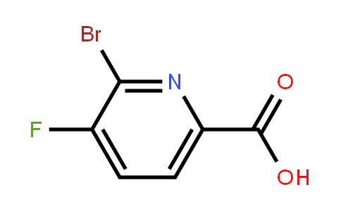 2-bromo-3-fluoro-6-carboxypyridine