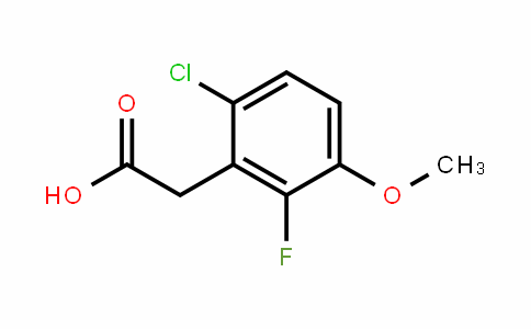 6-Chloro-2-fluoro-3-methoxyphenyl acetic acid