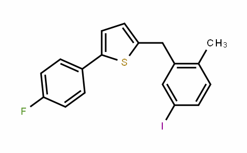 2-(4-fluorophenyl)-5-[(5-iodo-2-methylphenyl)methyl]thiophene