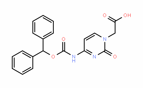 (4-Benzhydryloxycarbonylamino-2-oxo-2H-pyrimidin-1-yl)-acetic acid