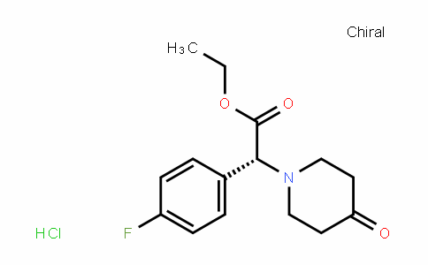 (R)-ethyl 2-(4-fluorophenyl)-2-(4-oxopiperidin-1-yl)acetate HCl