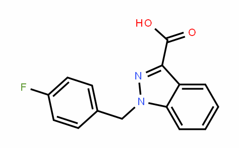 1-[(4-fluorophenyl)methyl]indazole-3-carboxylic acid