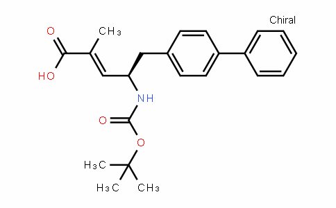 (2e,4r)-5-(1,1'-biphenyl)-4-yl-4-(((1,1-dimethylethoxy)carbonyl)amino)-2-methyl-2-pentenoic acid