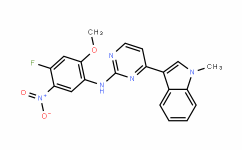 N-(4-fluoro-2-methoxy-5-nitrophenyl)-4-(1-methyl-1H-indol-3-yl)- 2-Pyrimidin amine