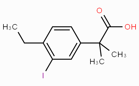 2-(4-ethyl-3-iodophenyl)-2-methylpropanoic acid