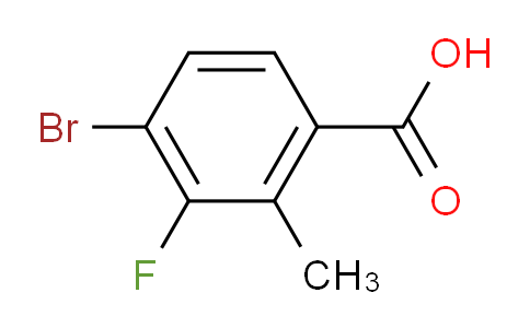 4-溴-3-氟-2-甲基苯甲酸