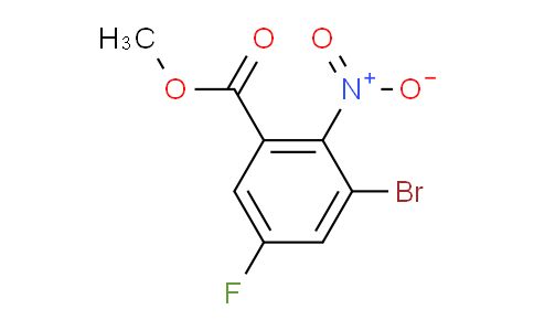 3-溴-5-氟-2-硝基苯甲酸甲酯