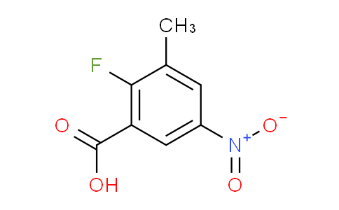 2-氟-3-甲基-5-硝基苯甲酸