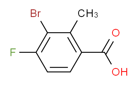 3-溴-4-氟-2-甲基苯甲酸
