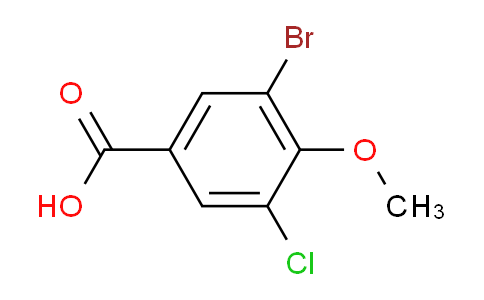 3-溴-5-氯-4-甲氧基苯甲酸
