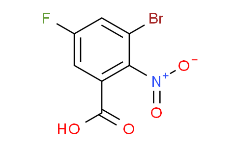 3-溴-5-氟-2-硝基苯甲酸